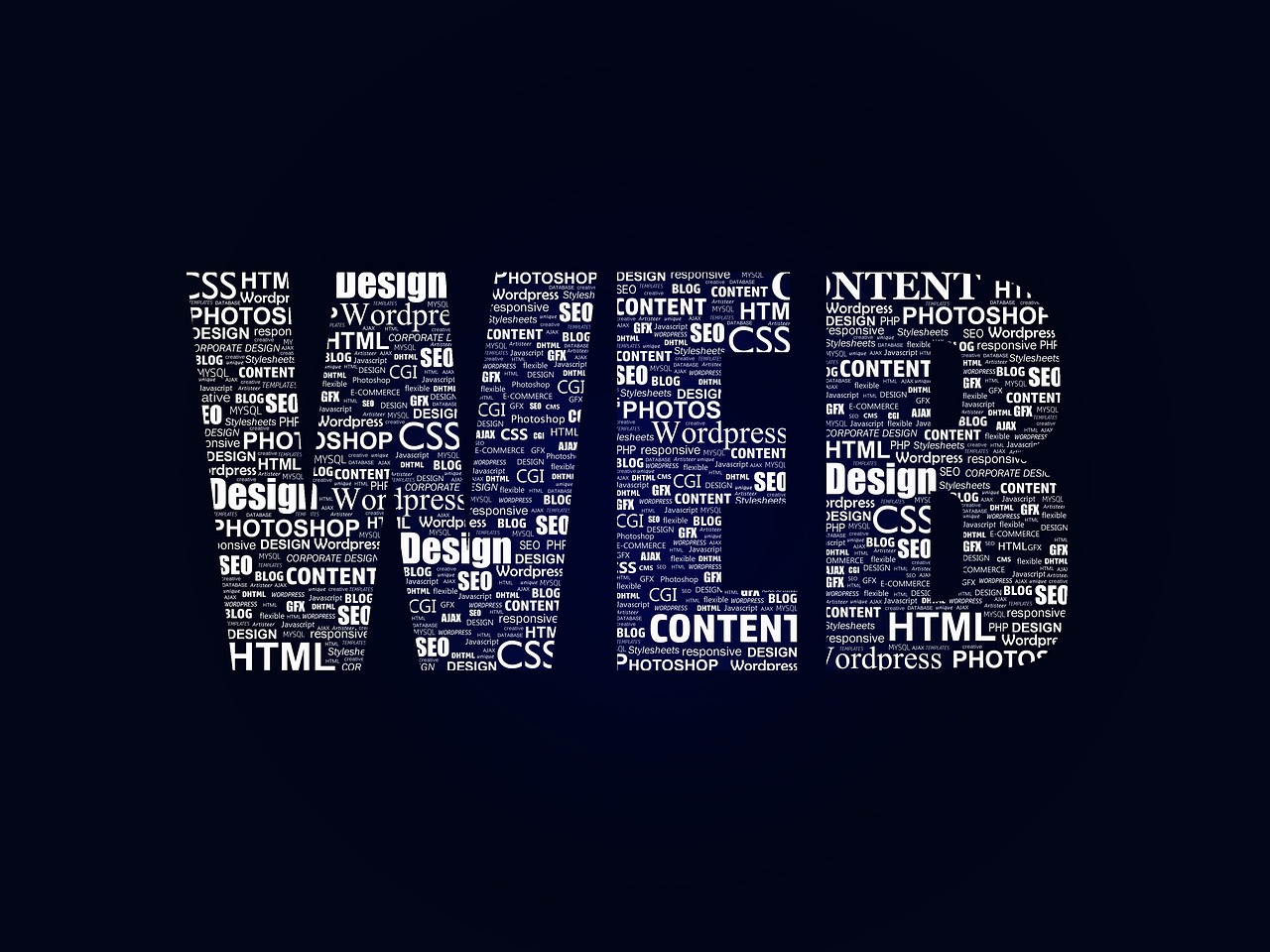 nápis WEB